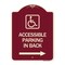 Signmission Accessible Parking on Right Arrow W/ Graphic Heavy-Gauge Aluminum Sign, 24" x 18", BU-1824-24355 A-DES-BU-1824-24355 - alternate 1
